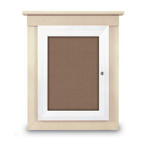 Sliding Glass Enclosed Letterboard, 48"x3